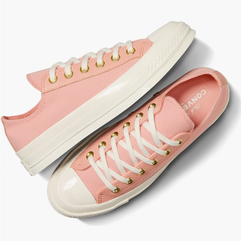 NEW Converse Chuck 70 Oxford Flamingo Sneakers In Flamingo Fade/Egret, Size 7